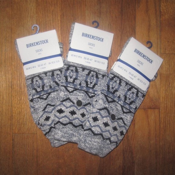 Birkenstock Other - Birkenstock Men's Cotton Jacquard Socks (3) Pair